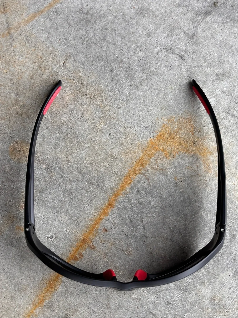 Champion Wraparound Sport Sunglasses Black Red Y2K Racing Streetwear Athleisure